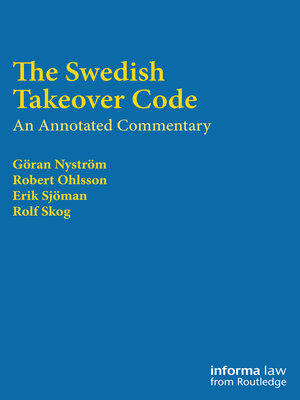 cover image of The Swedish Takeover Code